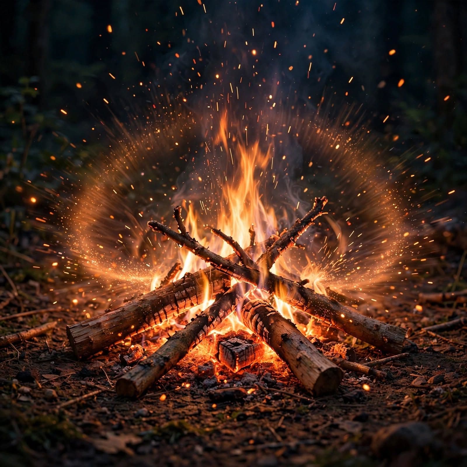 Crackling Campfire
