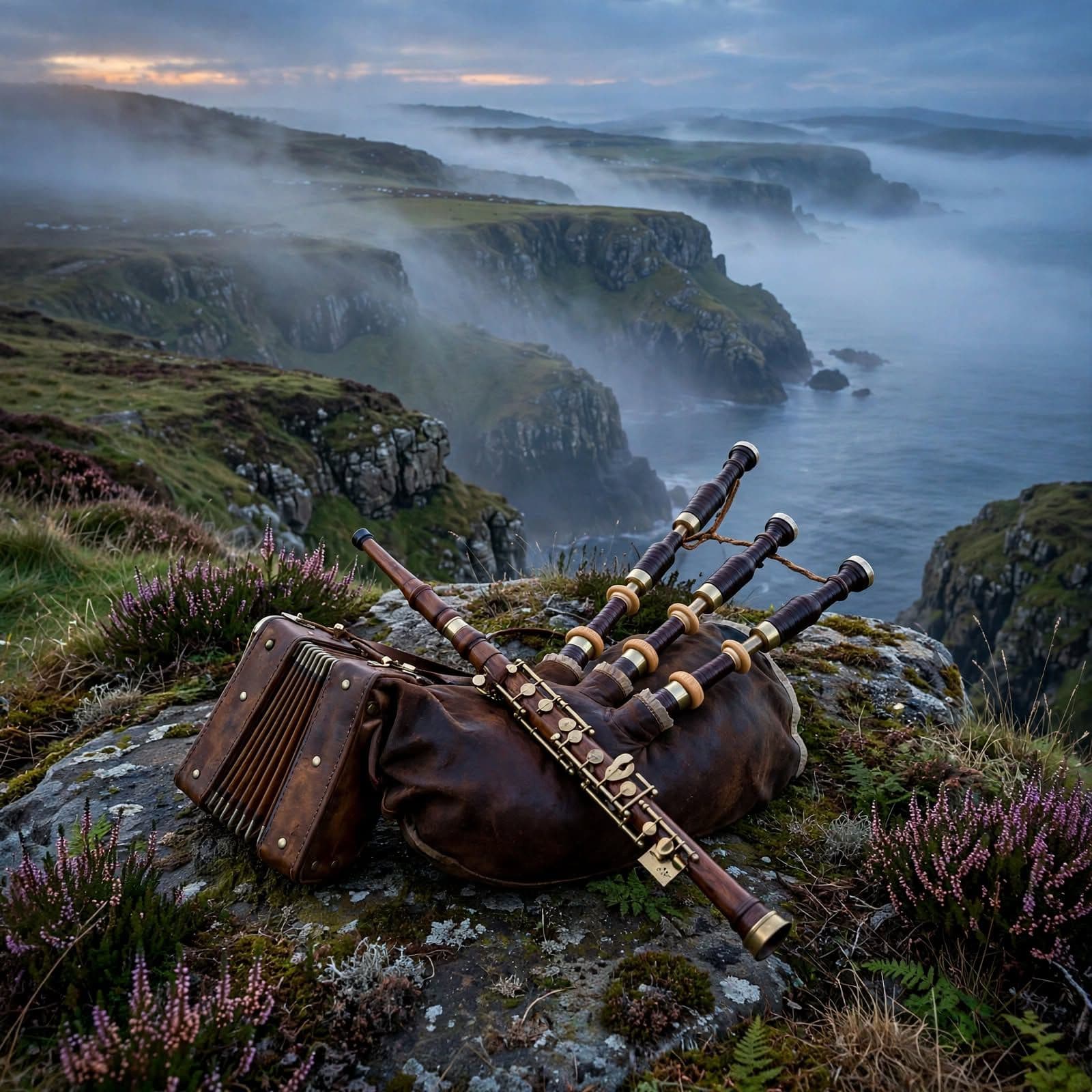 Irish Uilleann Pipes at Dusk Celtic Music