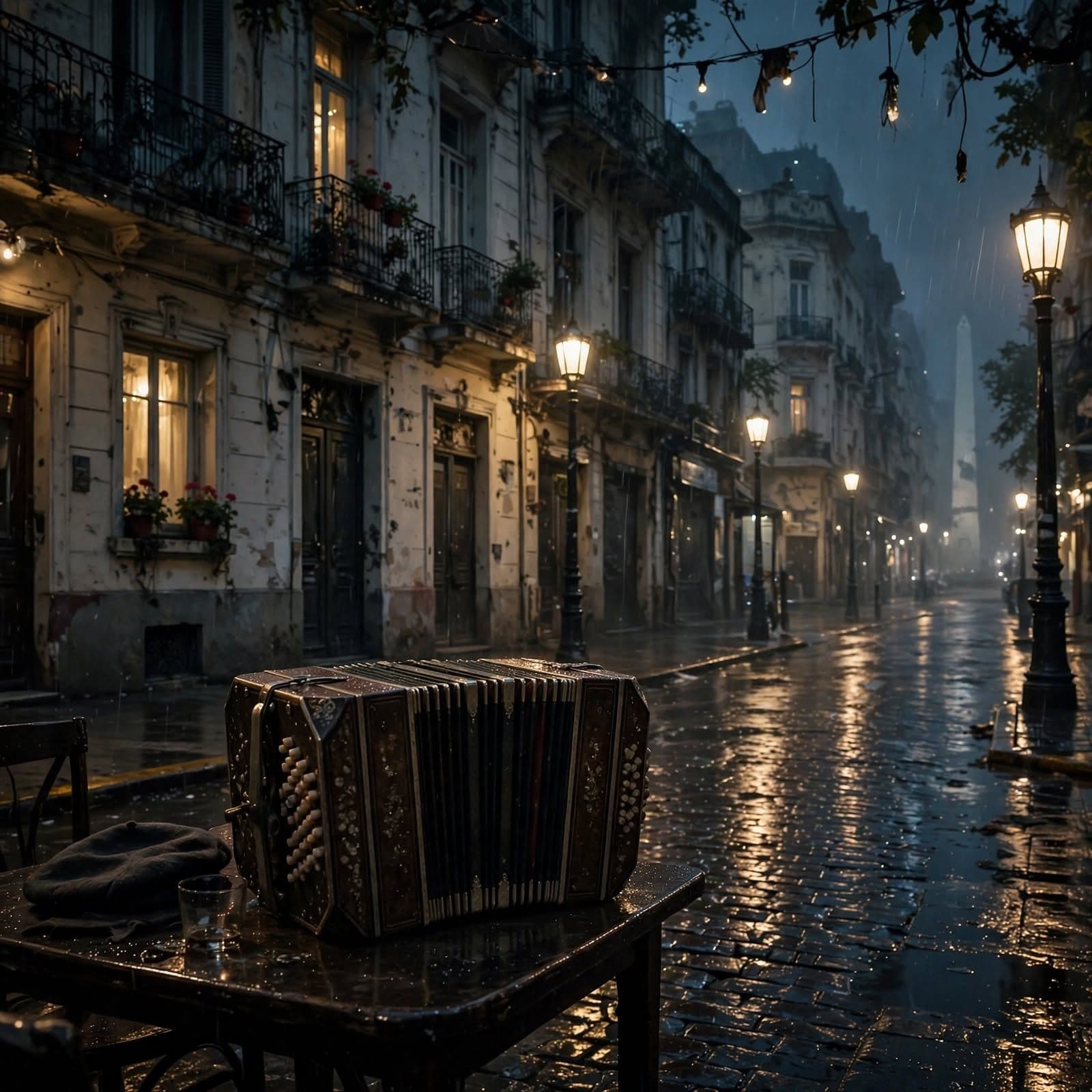 Late Night Buenos Aires Tango with Bandoneon Melancholy