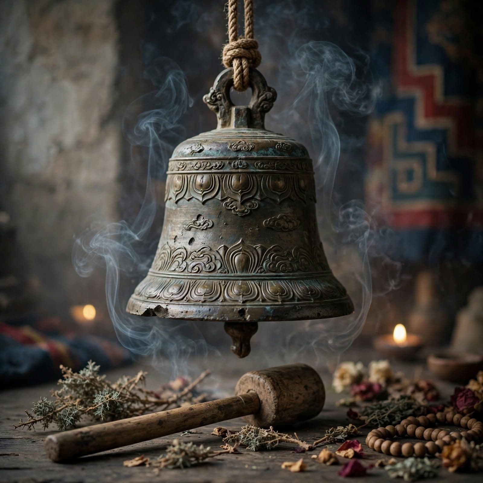 Tibetan Meditation Take 4 Temple Bell and Low Drone