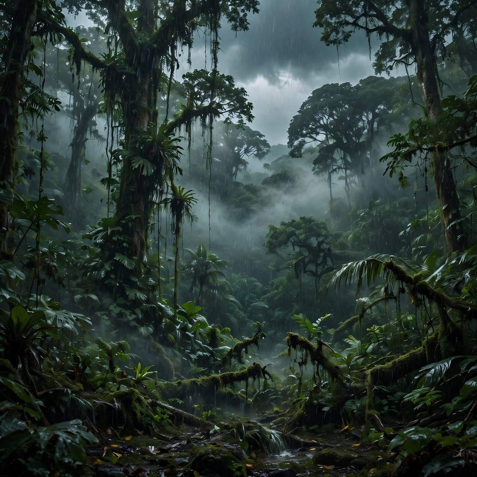 Immersive Forest Storm Amazon Nature Music