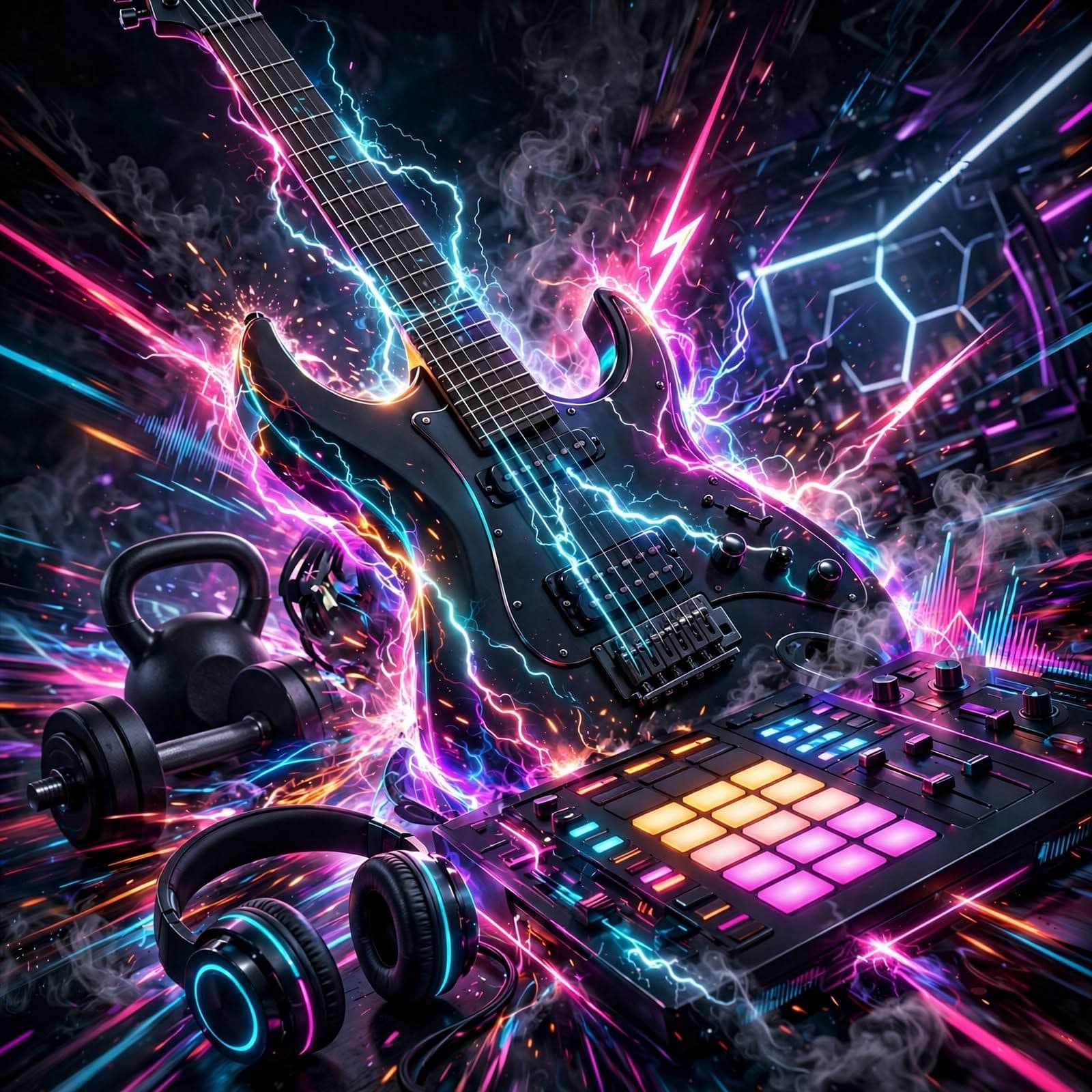 Workout Background Music High Energy Electronic Rock