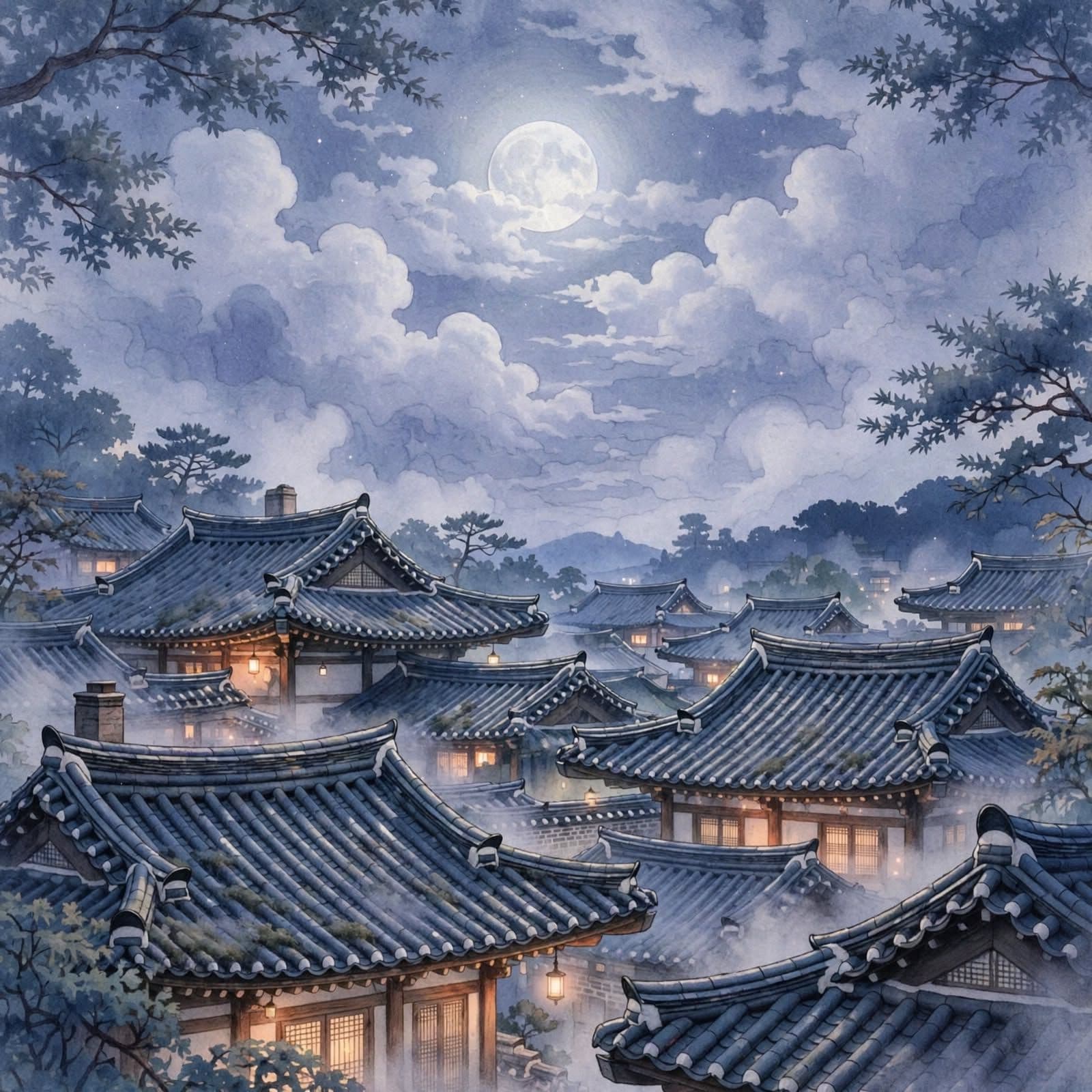 Seoul Moonlight Reverie Korean Lo-Fi Beats