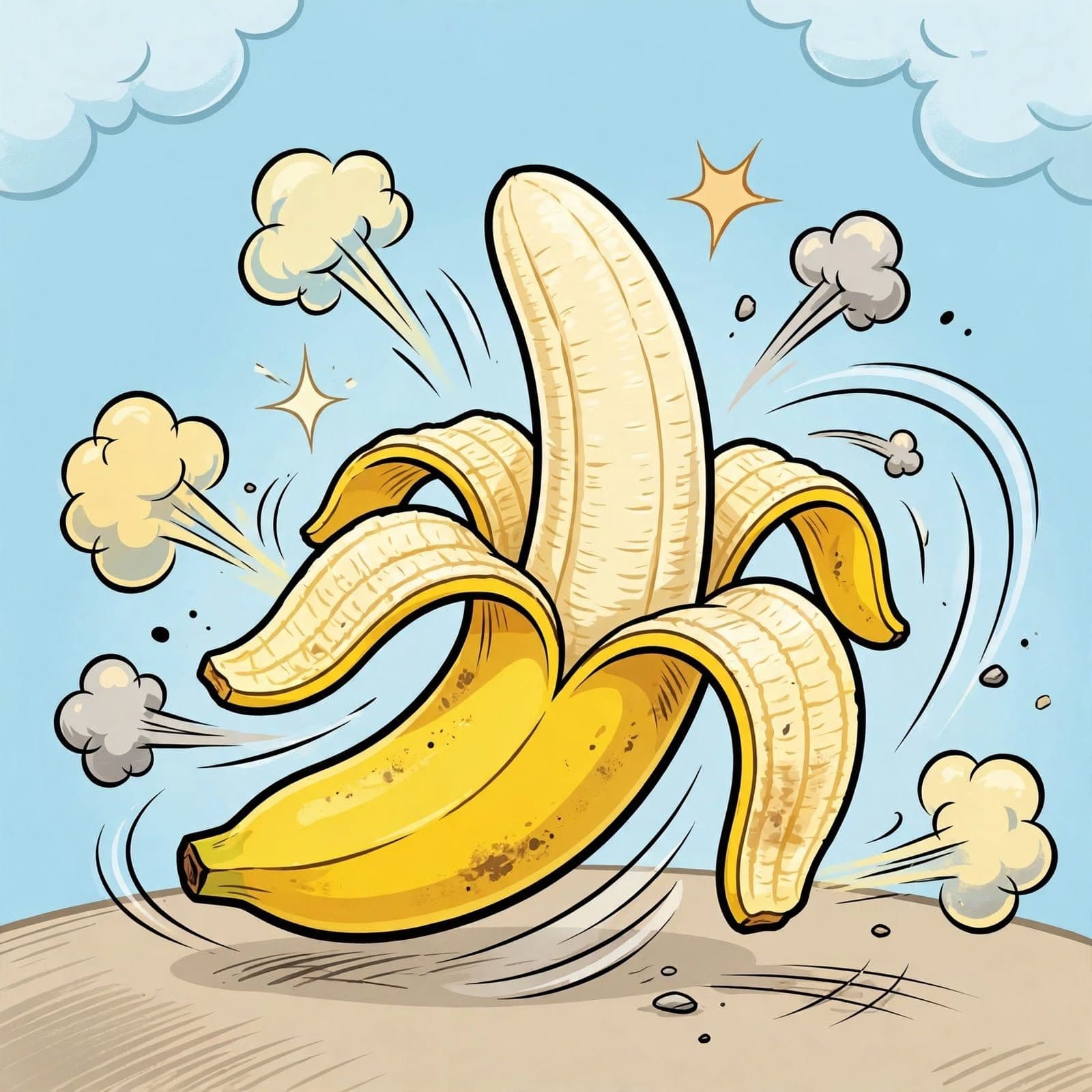 Cartoon Slip Banana Peel Sound Effect