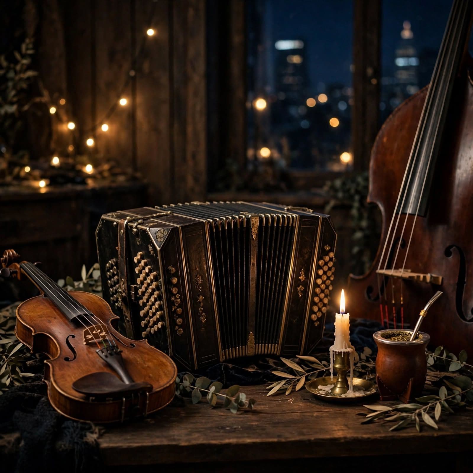 Late Night Argentine Milonga with Expressive Strings and Bass