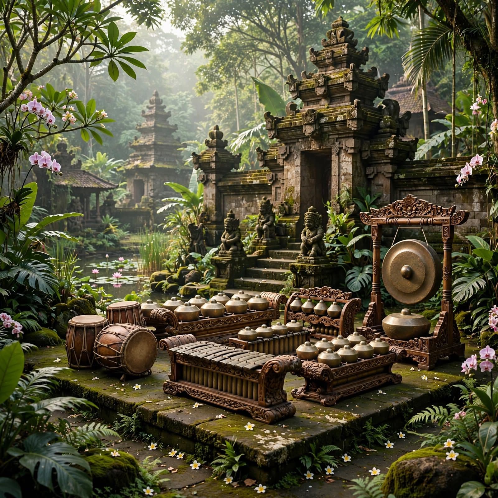 Indonesian Gamelan Garden Javanese Music