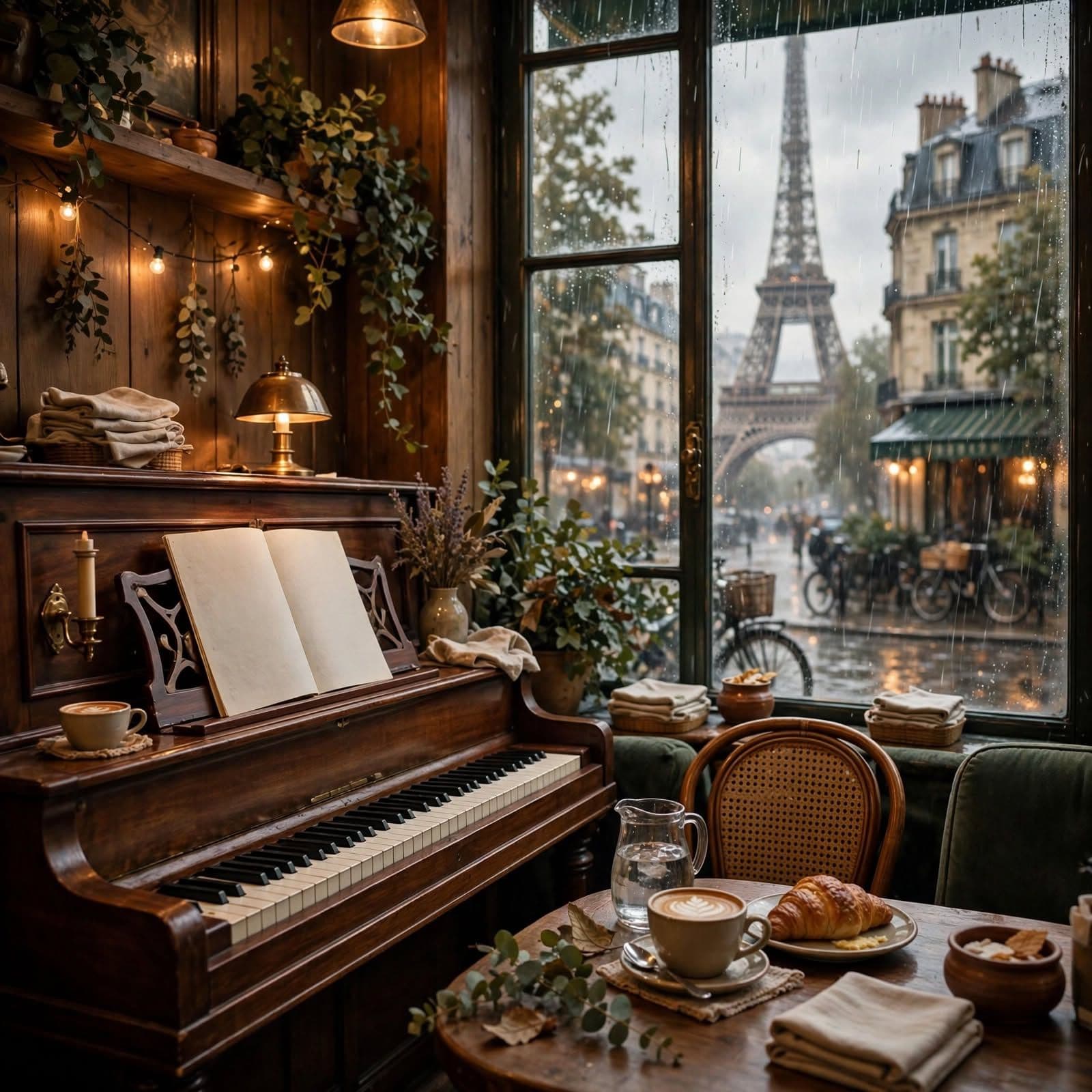 Parisian Rain Afternoon French Jazz Piano